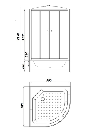 Душевая кабина Parly    EF921 