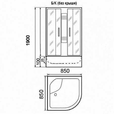 Душевая кабина Parly  TMF911 