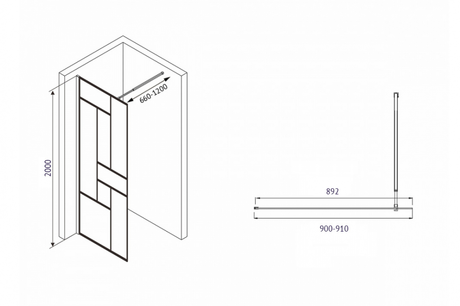 Душевое ограждение Abber     Immer Offen AG63090B