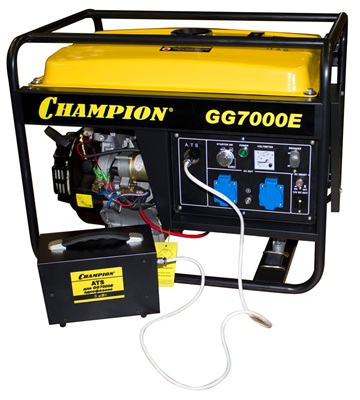 Генератор Champion   GG7000E+ATS+газоотвод 
