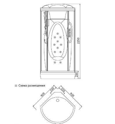 Душевая кабина Edelform EF-3010T