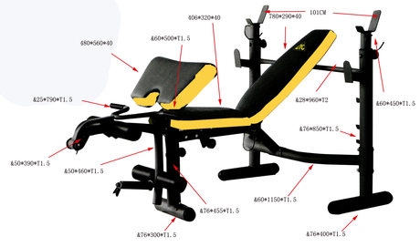 Силовая скамья DFC  D730