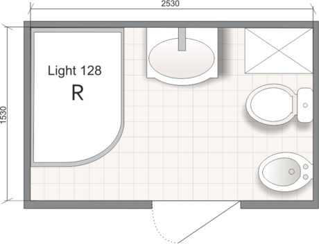 Душевая кабина Domani-Spa  Light 128R High белые стенки,сатин, матовые стекла, без электрики