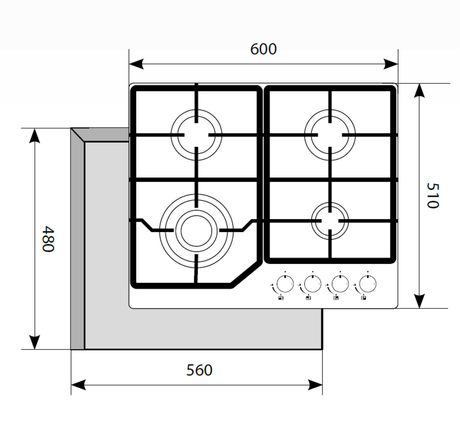Варочная панель LEX GVG 640 WH