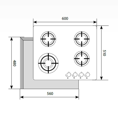 Варочная панель LEX GVG 641 WH
