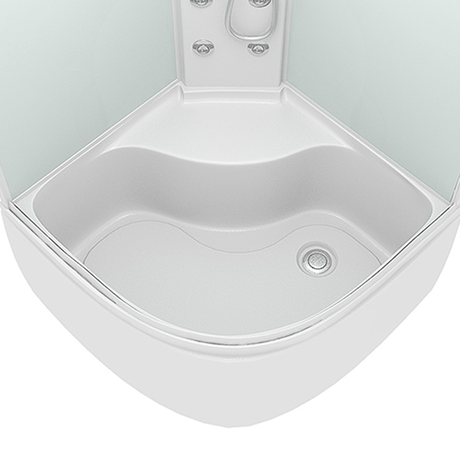 Душевая кабина Domani-Spa  Domani-Spa Light 99 High черные стенки,тонированные стекла