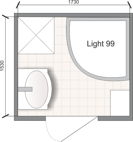 Душевая кабина Domani-Spa  Domani-Spa Light 99 High черные стенки,тонированные стекла