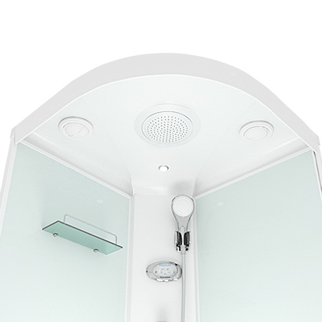 Душевая кабина Domani-Spa  Light 110 High черные стенки,тонированные стекла