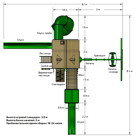 Детский городок Playnation Горец 3