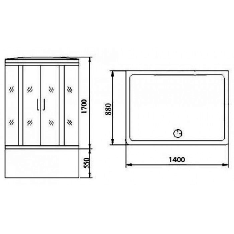 Душевая кабина Timo Standart T-1140 