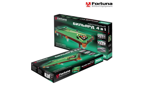 Игровой стол-трансформер Fortuna Пул 3фт 4в1 