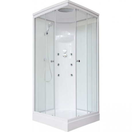 Душевая кабина Royal Bath RB 80HP3-WТ  белое/прозрачное