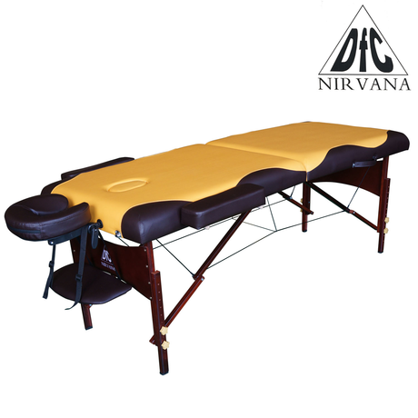 Массажный стол DFC  NIRVANA Relax  горчичный с коричневым