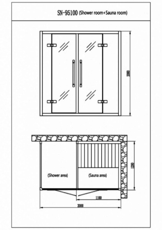 Душевая кабина Orans SN95100I-2000