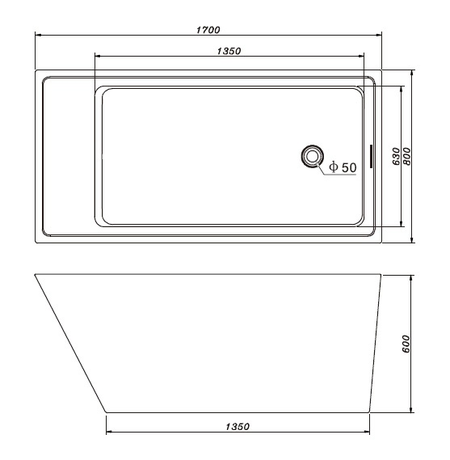 Ванна  Abber   AB9208