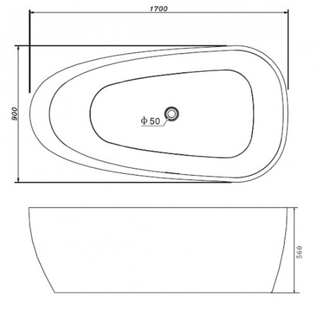 Ванна  Abber   AB9210