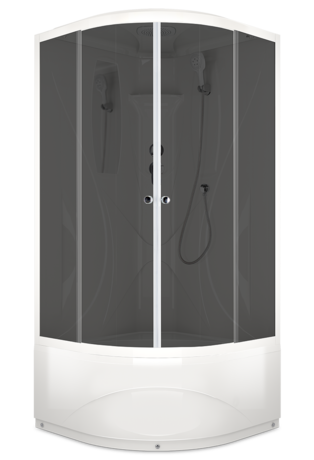 Душевая кабина Domani-Spa  Elegance high без электрики, тонированное стекло