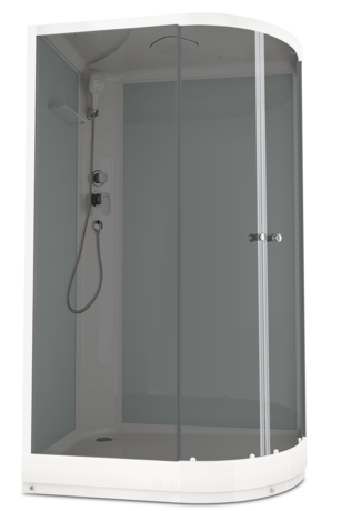 Душевая кабина Domani-Spa  Delight 128 L без электрики, светлые стенки, тонированное стекло