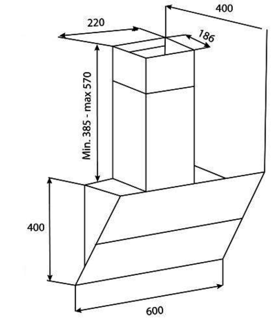Вытяжка кухонная Korting  KHC 65070 GN