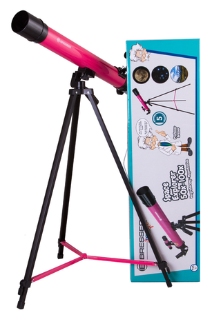 Телескоп Bresser Junior Space Explorer 45/600 AZ розовый