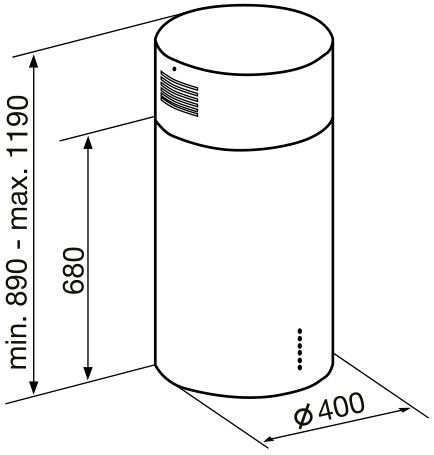 Вытяжка кухонная Korting  KHA 4970 X Cylinder