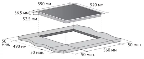 Варочная панель Korting  HI 6404B