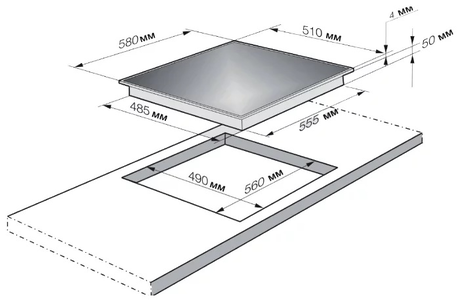 Варочная панель Korting  HK 6205 RN