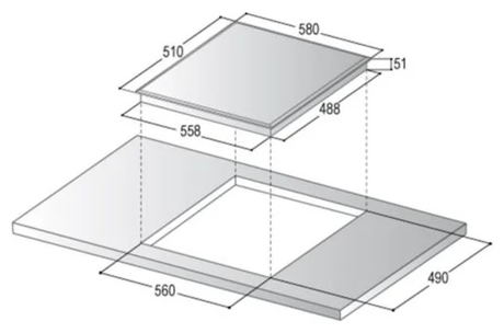 Варочная панель Korting  HI 62022 B