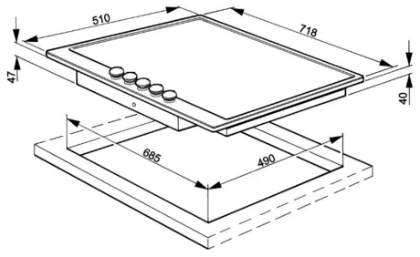 Варочная панель Smeg P875PO