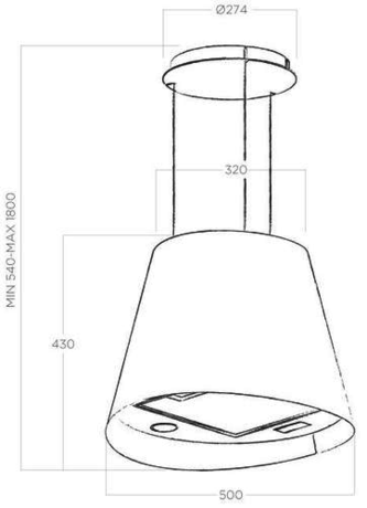 Вытяжка кухонная Elica JUNO URBAN ZINC/F/50