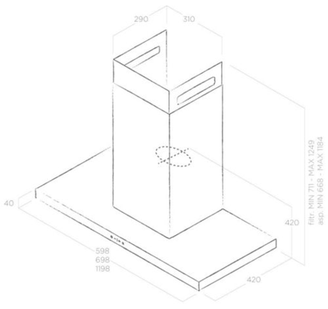 Вытяжка кухонная Elica THIN IX/A/70
