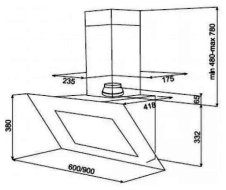 Вытяжка кухонная Teka  WISH Maestro DVT 650 W