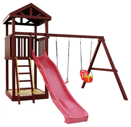 Детский городок IgraGrad Панда Фани Tower с качельным модулем