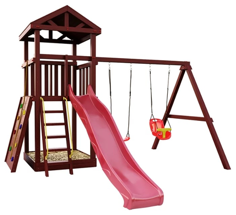 Детский городок IgraGrad Панда Фани Gride с большим скалодромом