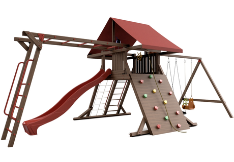 Детский городок Little Panda Замок 4 красный