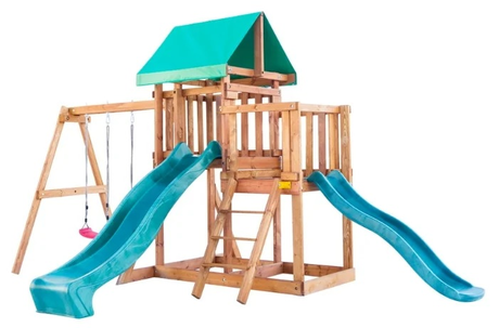 Детский городок Babygarden с балконом и двумя горками