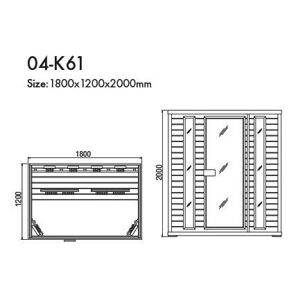 Сауна KOY H04-K61