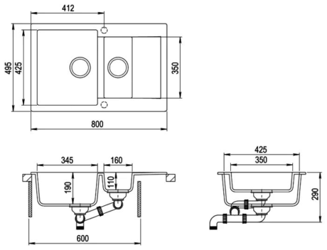 Кухонная мойка Teka  Clivo 60 B-TQ белый