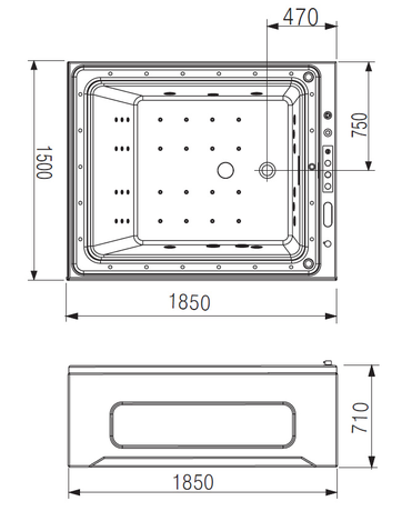 Ванна  Gemy G9268 K