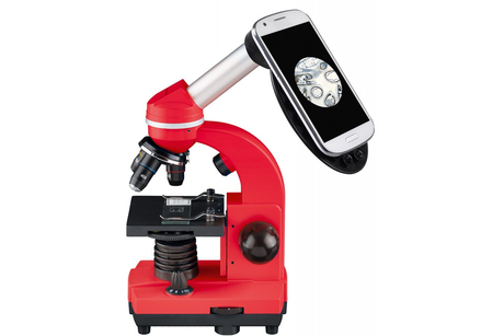 Микроскоп Bresser Junior Biolux SEL 40–1600x, красный