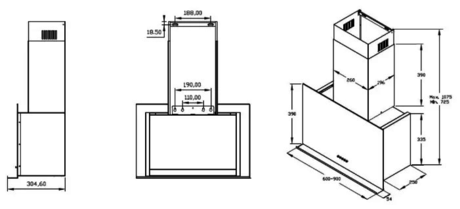 Вытяжка кухонная Korting  KHC 65330 GN