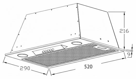 Вытяжка кухонная Korting  KHI 6530 W