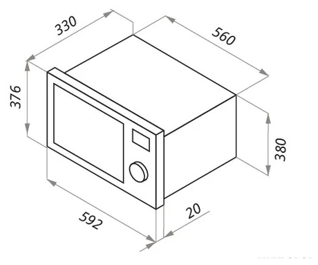 Микроволновая печь Maunfeld  JBMO.20.5ERBG