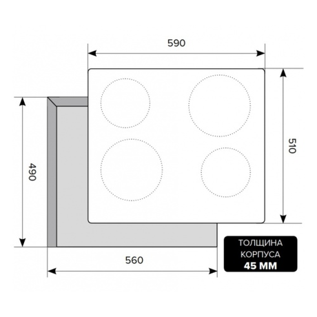 Варочная панель LEX EVS 640 IX