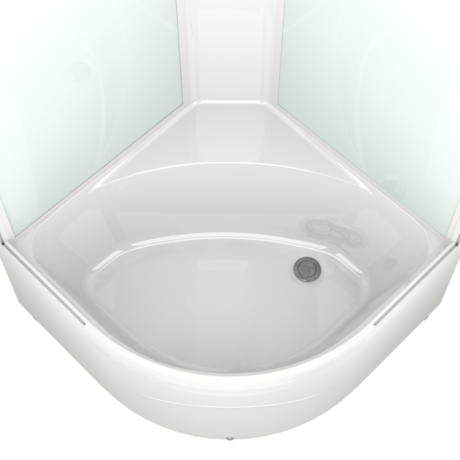Душевая кабина Domani-Spa  Eco Delight 99 белые стенки, прозрачное стекло