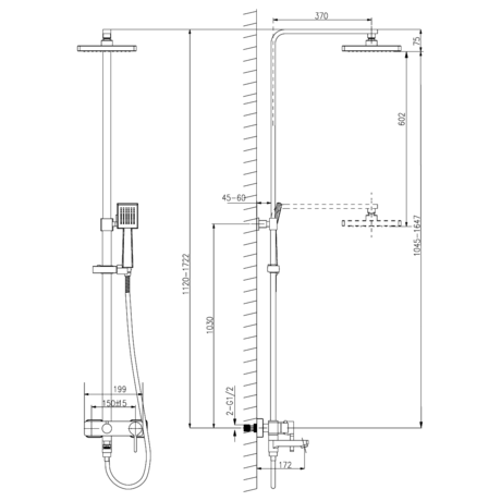 Душевая система Lemark Tropic LM7004C хром