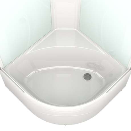 Душевая кабина Domani-Spa  Delight 99 high без электрики, чёрные стенки, тонированное стекло