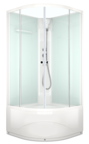 Душевая кабина Domani-Spa  Eco Delight 88 high белые стенки, матированное стекло