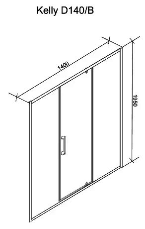 Душевое ограждение Cerutti  Kelly D140B