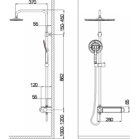 Душевая система WELTWASSER  WW DP 20251 WT 